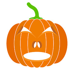 Image showing pumpkins for Halloween. Vector illustration.