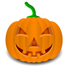 Image showing pumpkins for Halloween. Vector illustration.