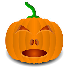 Image showing pumpkins for Halloween. Vector illustration.