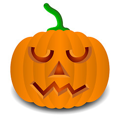 Image showing pumpkins for Halloween. Vector illustration.