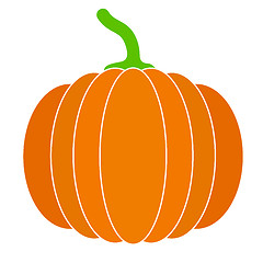 Image showing pumpkins for Halloween. Vector illustration.