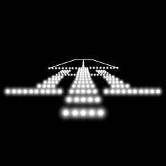 Image showing Landing lights. Vector illustration.