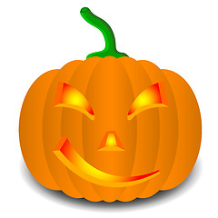 Image showing pumpkins for Halloween. Vector illustration.