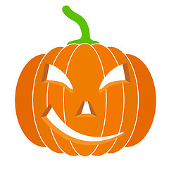 Image showing pumpkins for Halloween. Vector illustration.