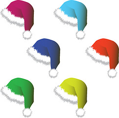 Image showing Caps for Santy - vector 