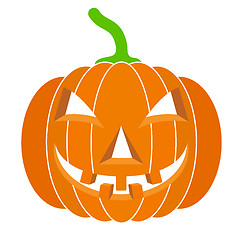 Image showing pumpkins for Halloween. Vector illustration.