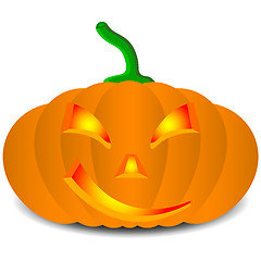 Image showing pumpkins for Halloween. Vector illustration.