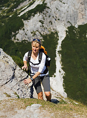 Image showing Hiking