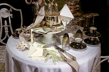 Image showing Wedding table