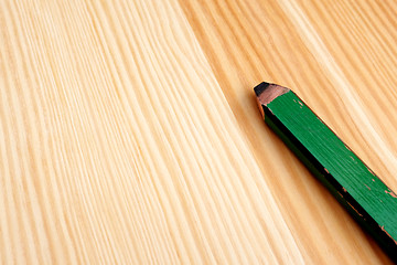 Image showing Closeup of green carpenter pencil