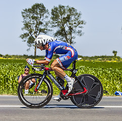 Image showing The Cyclist Pierrick Fedrigo