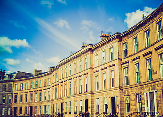 Image showing Retro looking Terraced Houses