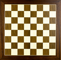 Image showing wooden chess board