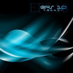 Image showing Abstract blue vector design