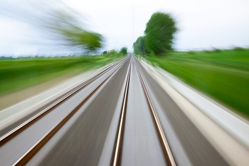 Image showing Rails blur