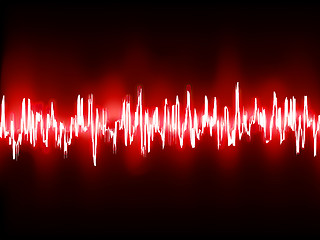 Image showing Electronic sine sound or audio waves. EPS 10