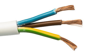 Image showing Exposed cables and wires