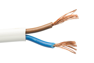 Image showing Exposed cables and wires