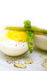 Image showing asparagus and eggs