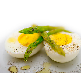 Image showing asparagus and eggs