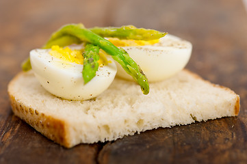 Image showing asparagus and eggs