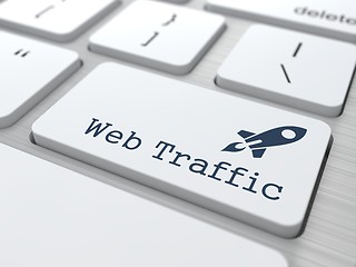 Image showing Keyboard with Web Traffic Button.