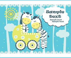 Image showing Baby arrival announcement card