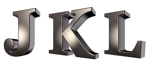 Image showing metal letters