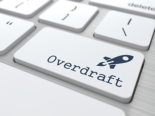 Image showing Keyboard with Overdraft Button.