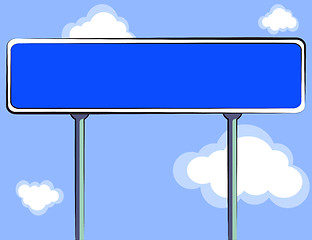 Image showing Road sign. Vector illustration