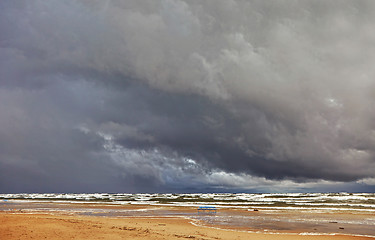 Image showing View of storm seascape