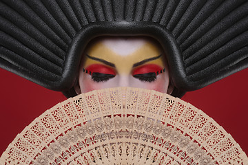 Image showing Beauty Concept of a Geisha Girl