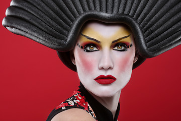 Image showing Beauty Concept of a Geisha Girl