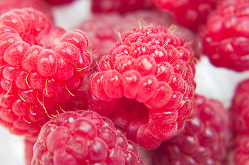 Image showing Raspberry, macro shot