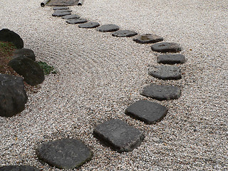 Image showing japanese stone garden