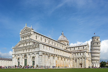 Image showing Cathedral an leaning tower in pisa