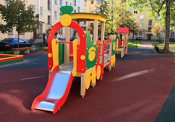 Image showing playground steam train