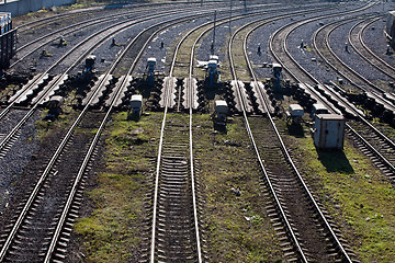 Image showing railway metal lines