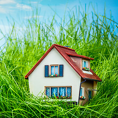 Image showing House on the green grass