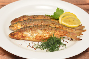 Image showing fried fish