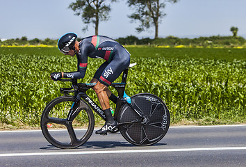 Image showing The Cyclist Kanstantsin Siutsou