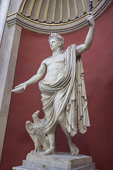 Image showing Ancient statue of Julius Caesar,Vatican Museums