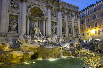 Image showing Fontana di Trevi in Rome
