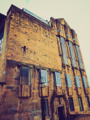 Image showing Retro looking Glasgow School of Art