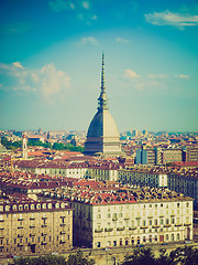 Image showing Retro look Mole Antonelliana, Turin