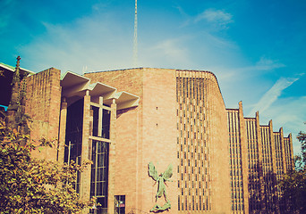 Image showing Retro look Coventry Cathedral