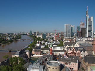 Image showing Aerial view of Frankfurt