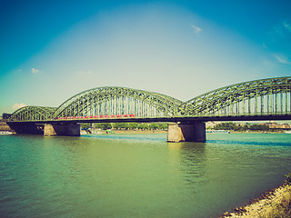 Image showing Retro look River Rhein