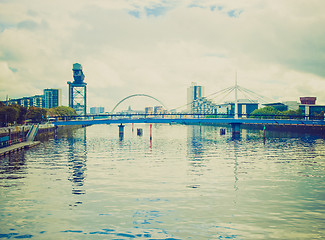 Image showing Retro looking River Clyde