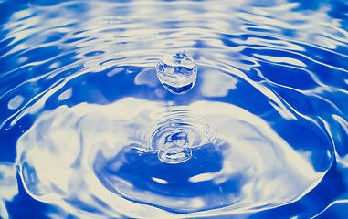 Image showing Retro look Water drop